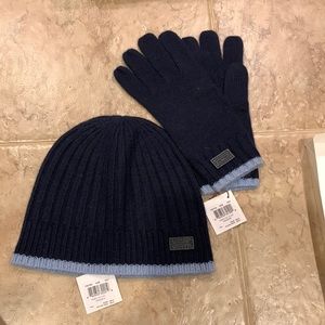 Brand new Coach Hat and Glove set